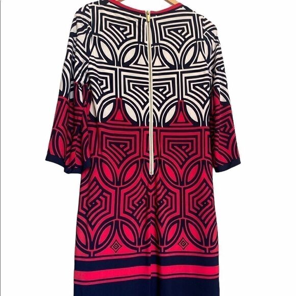 Eliza J Abstract Print Mini Bell Sleeve Dress 4 - Picture 4 of 8
